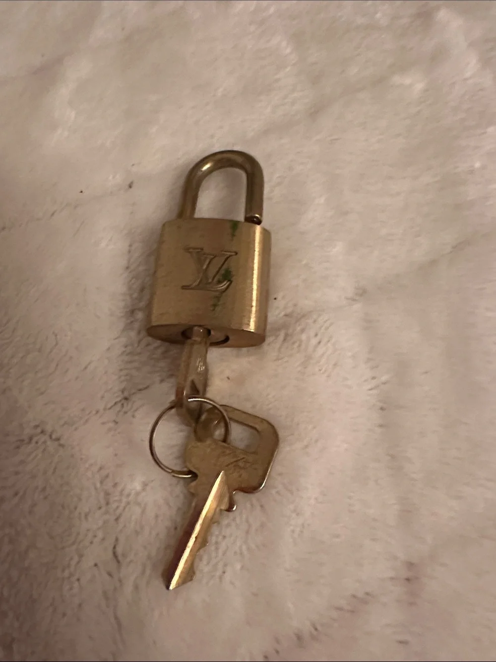 Louis Vuitton Gold Padlock Key Charm-304